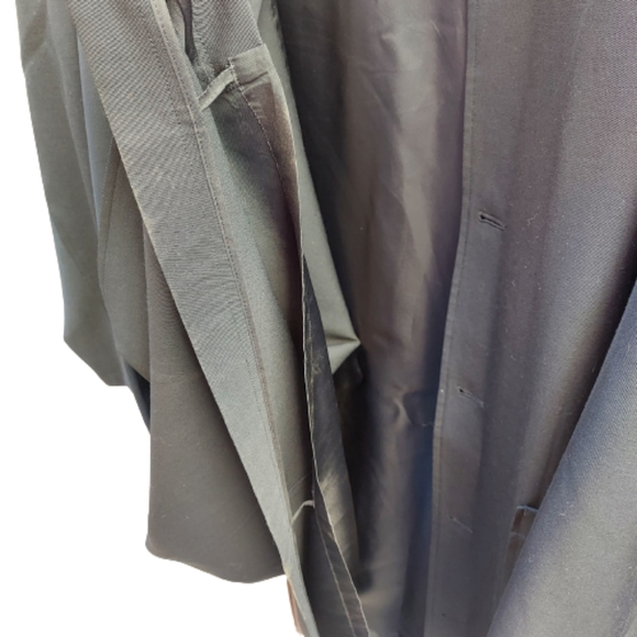 Yohji Yamamoto Pour Homme 100% Laime Wool Hooded Long Coat - Picture 12 of 16